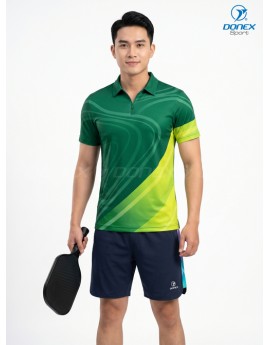 Áo thể thao nam MC-9166-31-01 Xanh lục bảo phối trắng